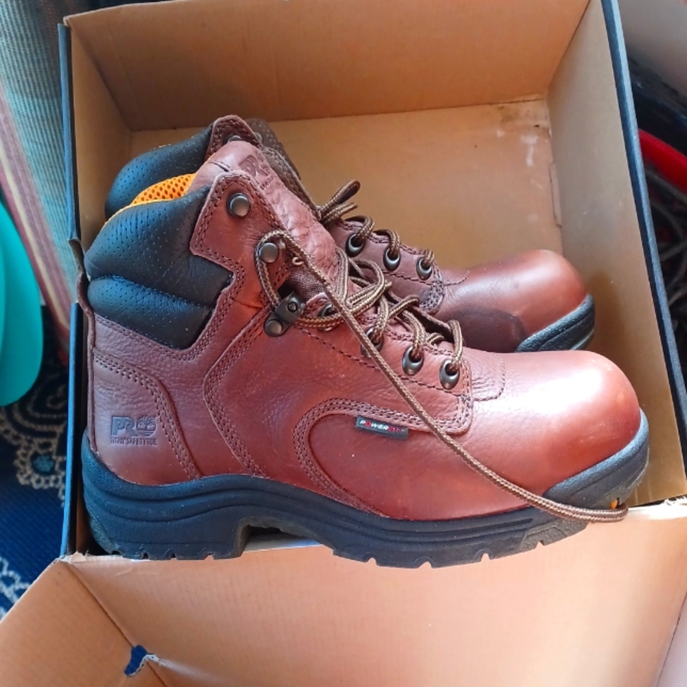Timberland 6 inch women's titan pro work boot safety toe composit size 8